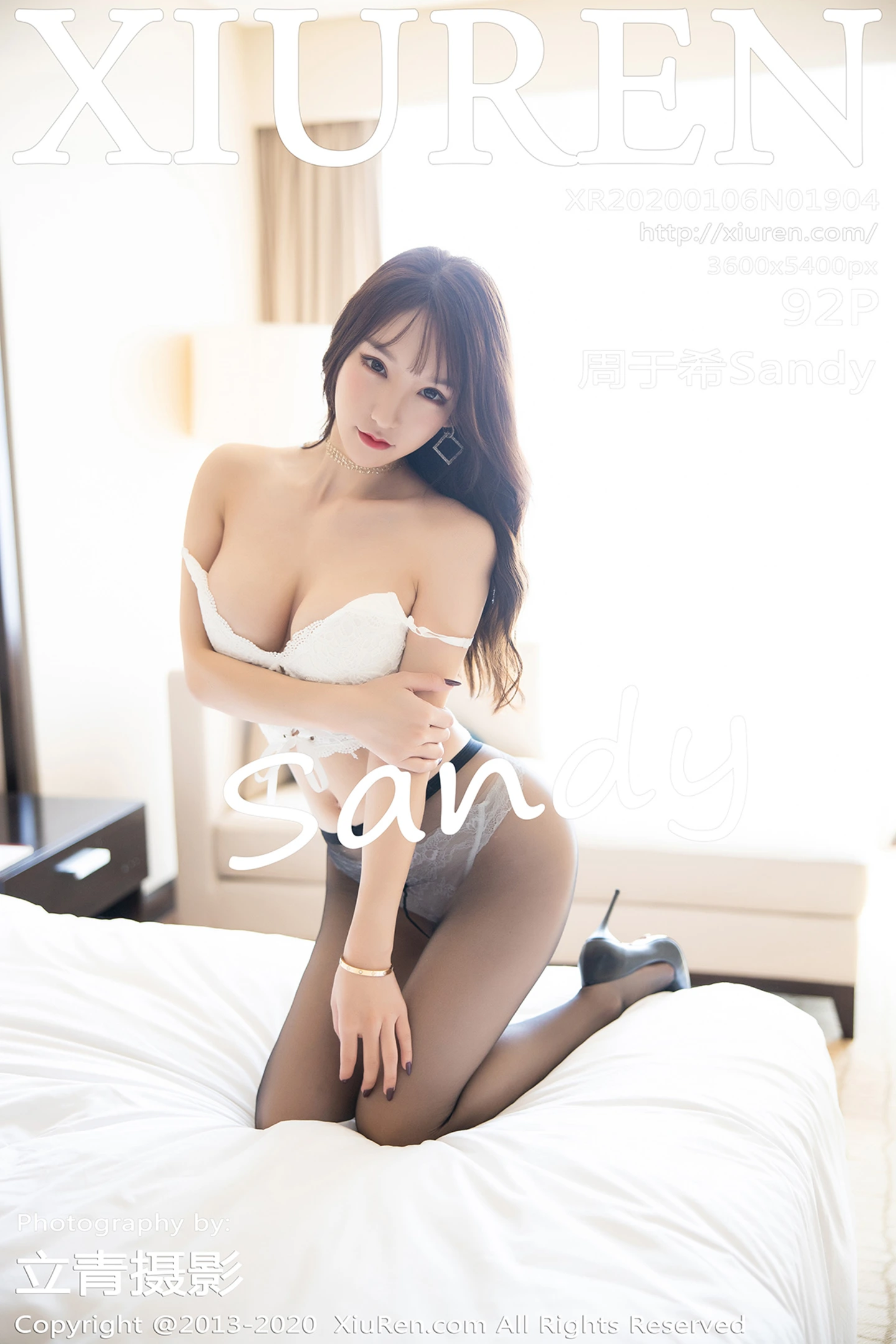 [XiuRen秀人网]No.1904_女神周于希Sandy私房床上缕空内衣半脱露白嫩美胸完美诱惑写真92P-秀人网 - XiuRen.Space